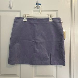 LAVENDER ZIPPER BACK SOFT MINI SKIRT